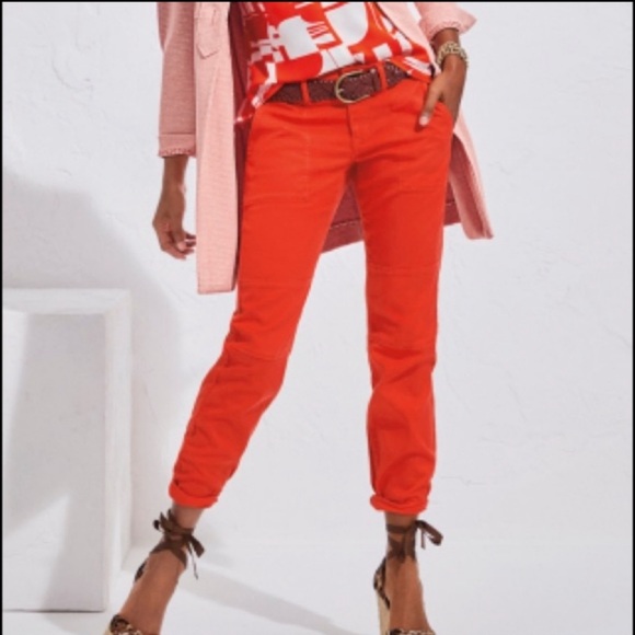 CAbi Pants - CABI UTILITY TROUSER IN CORAL #6046 - SIZE 4 - NWT!